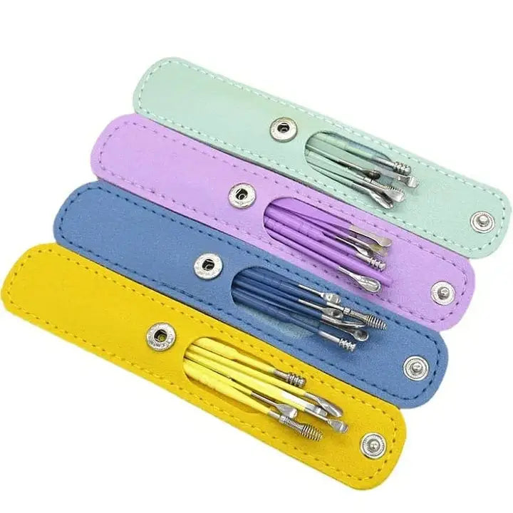 6 Pcs Ear Cleaning Tool Kit, Ear Pick Tools, Wax Removal Kit