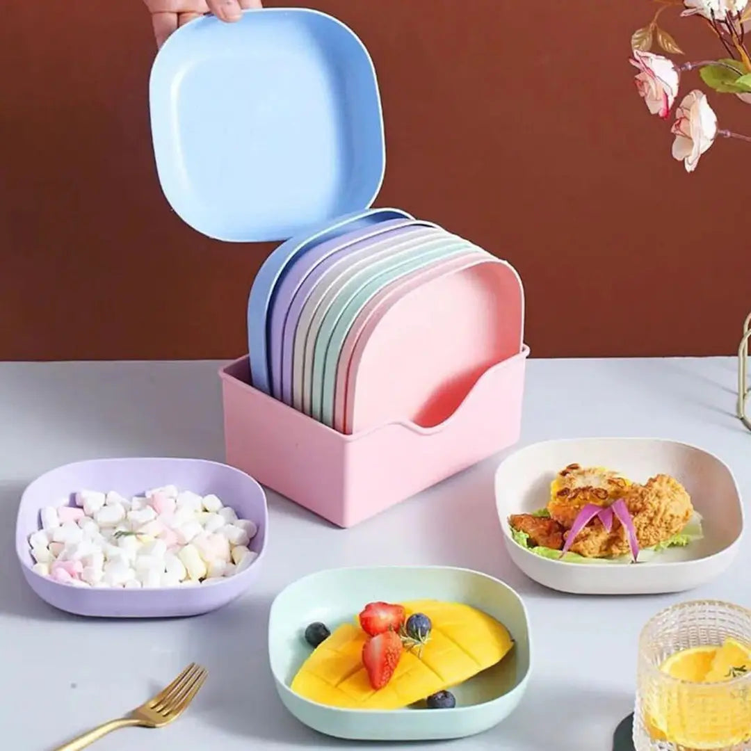 10Pcs Mini Snack Plates with Stand