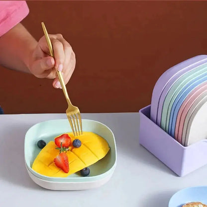 10Pcs Mini Snack Plates with Stand