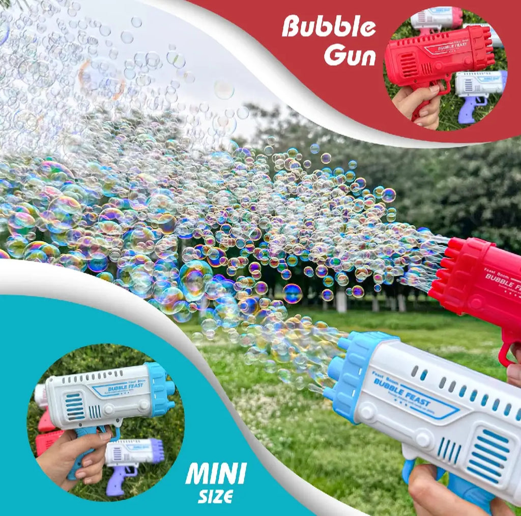 Boy's Plastic Electric Drive Set Bubble Gun