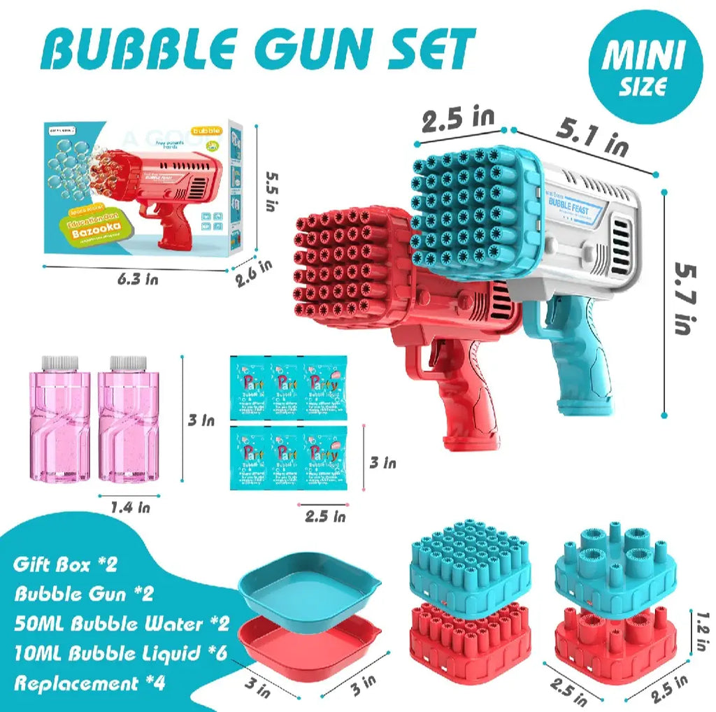 Boy's Plastic Electric Drive Set Bubble Gun