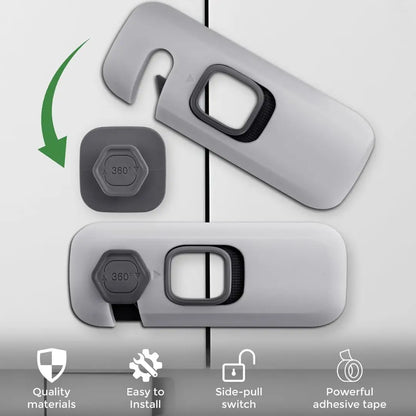 Baby Safety Lock for Refrigerator, Cabinets & Drawers