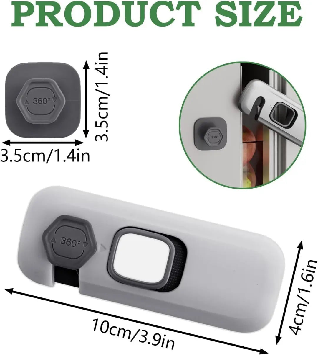Baby Safety Lock for Refrigerator, Cabinets & Drawers