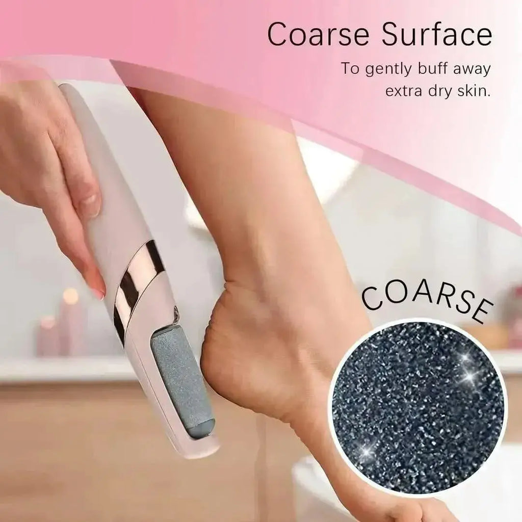 Electric Foot Exfoliator Pink USB Rechargeable ABS