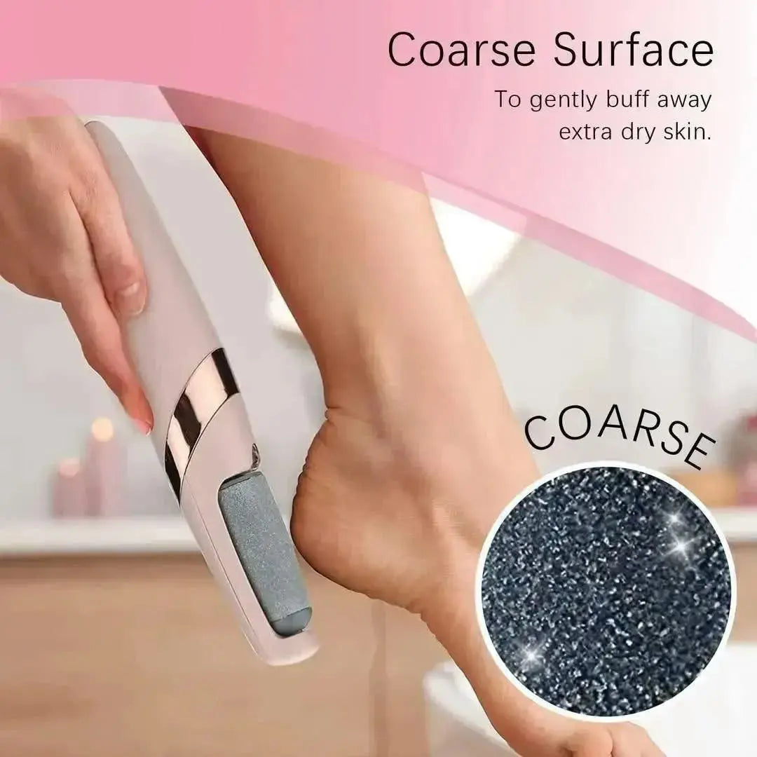Electric Foot Exfoliator Pink USB Rechargeable ABS
