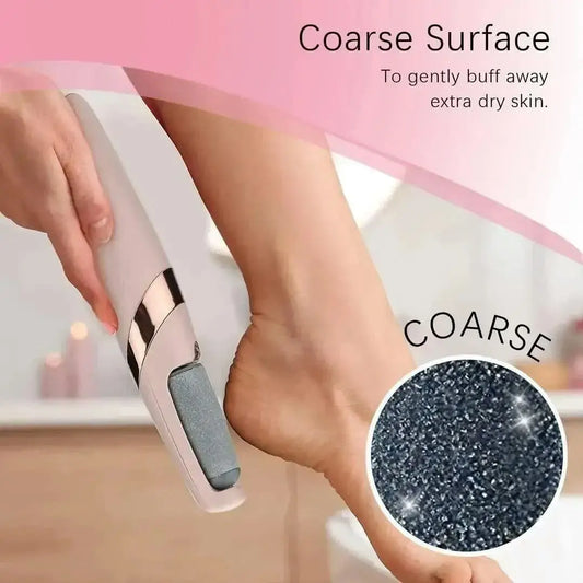 Electric Foot Exfoliator Pink USB Rechargeable ABS
