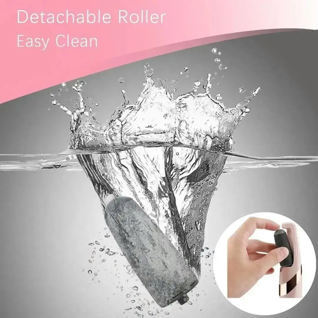 Electric Foot Exfoliator Pink USB Rechargeable ABS