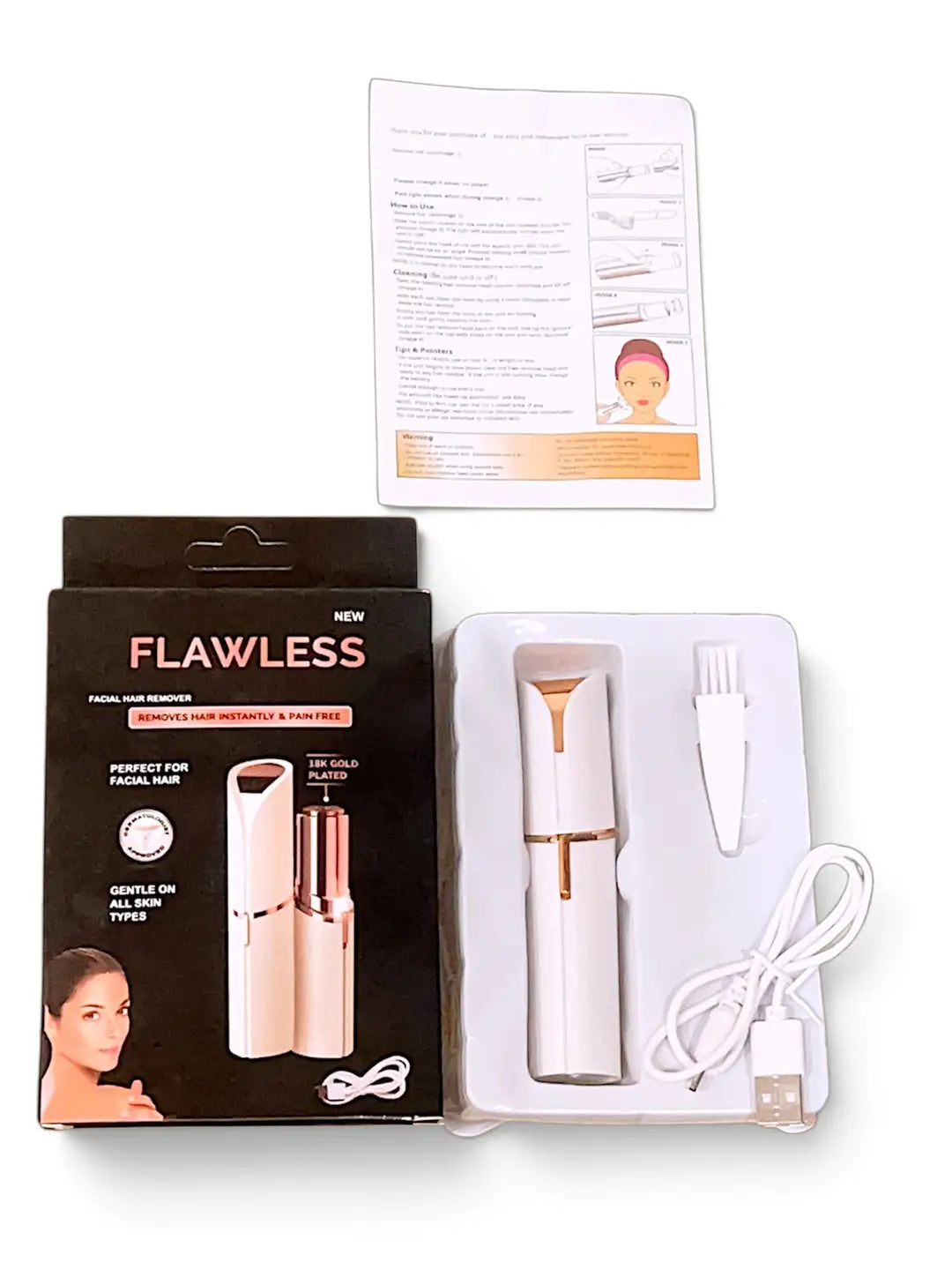 USB Rechargeable Flawless Hair Remover