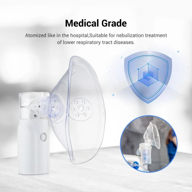 پورٹ ایبل ریچارج ایبل نیبولائزر مشین دمہ انہیلر 0.5 لیٹر برائے بچے اور بڑے