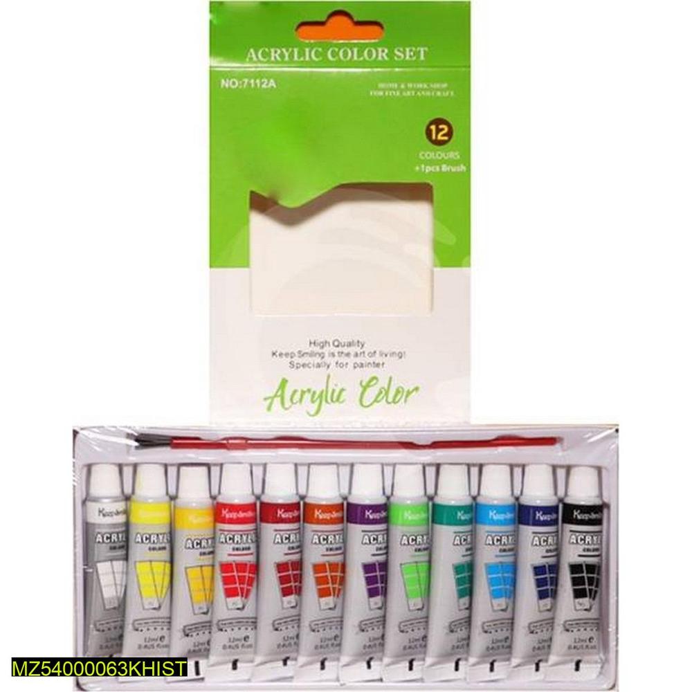 Keep Smiling 6ml Acrylic Paint Set of 12 Colors