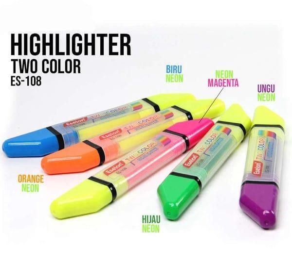 6 Pcs Neon Highlighter Set for Students & Professionals