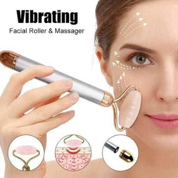 Vibrating Facial Roller for Puffiness & Circulation