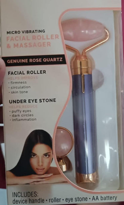 Vibrating Facial Roller for Puffiness & Circulation