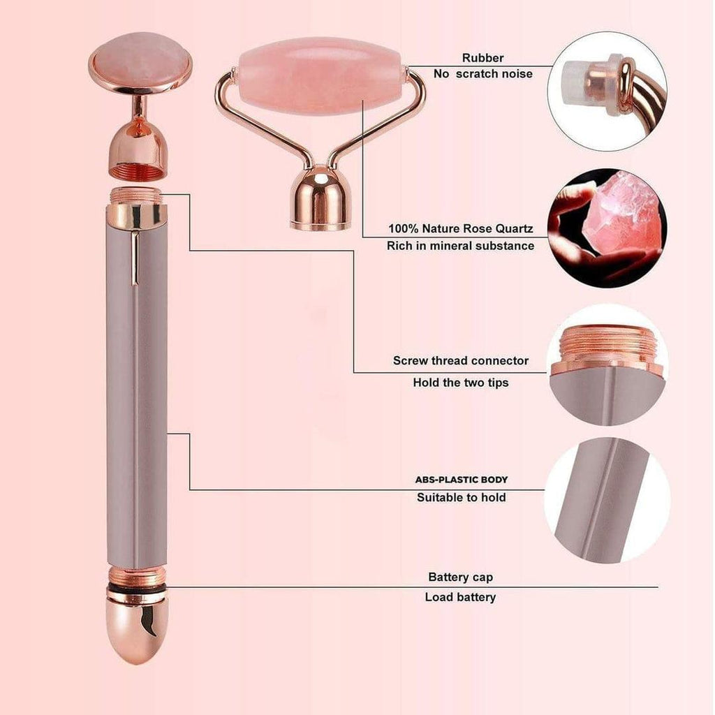 Vibrating Facial Roller for Puffiness & Circulation