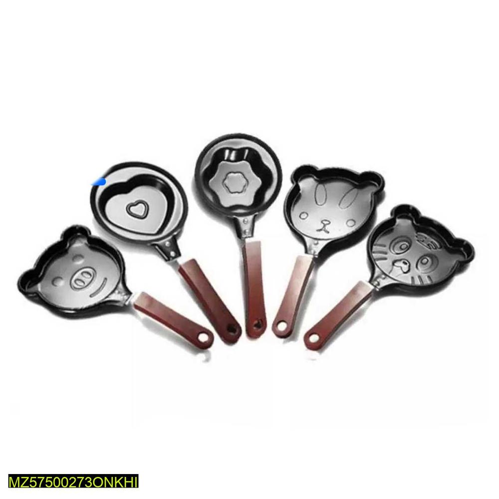 Stainless Steel Mini Frying Pan 12cm Black Animal Design