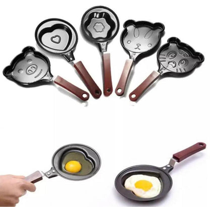 Stainless Steel Mini Frying Pan 12cm Black Animal Design
