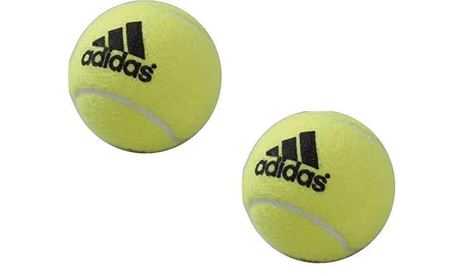 Adidas Tennis Ball Yellow Rubber Pack of 2