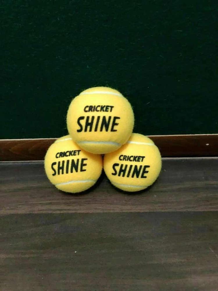 Premium Quality Cricket Balls Yellow 3 Pack