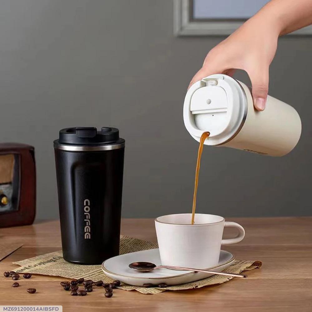Insulated Travel Mug Stainless Steel Hot Coffee Leak Proof