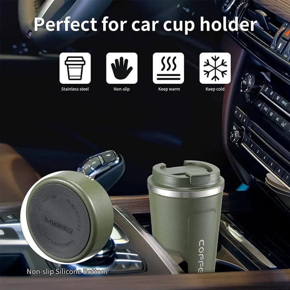 Insulated Travel Mug Stainless Steel Hot Coffee Leak Proof