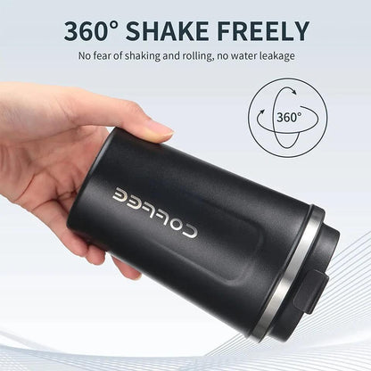 Insulated Travel Mug Stainless Steel Hot Coffee Leak Proof