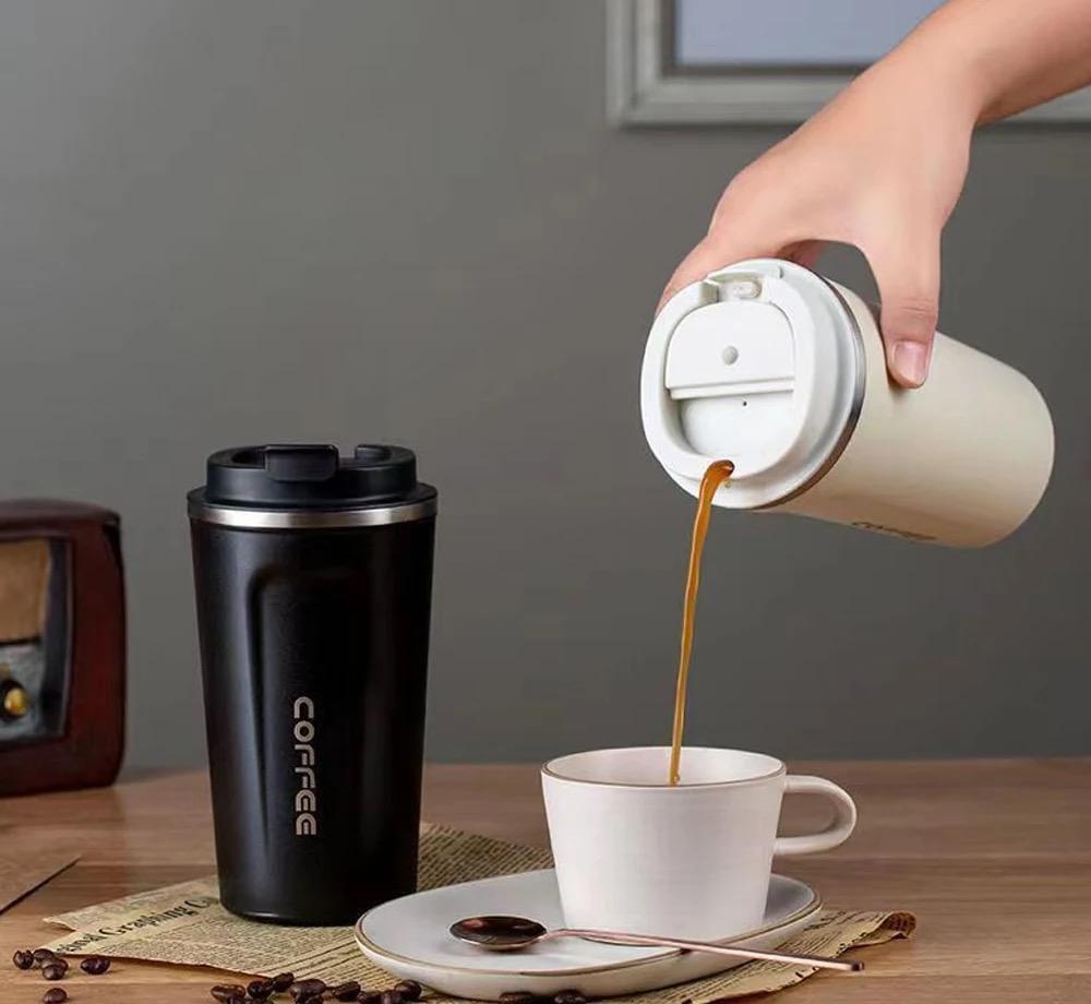 Insulated Travel Mug Stainless Steel Hot Coffee Leak Proof