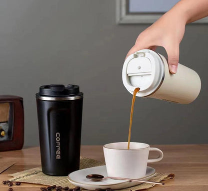 Insulated Travel Mug Stainless Steel Hot Coffee Leak Proof
