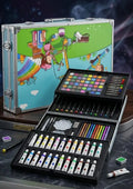 Unicorn-Themed Premium Kids Art Set 145 Pcs with Watercolor & Pencils - New
