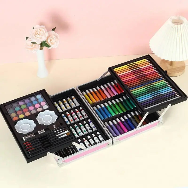 145-Piece Kids Coloring, Drawing & Painting Art Kit – Creative Gift Set for Kids