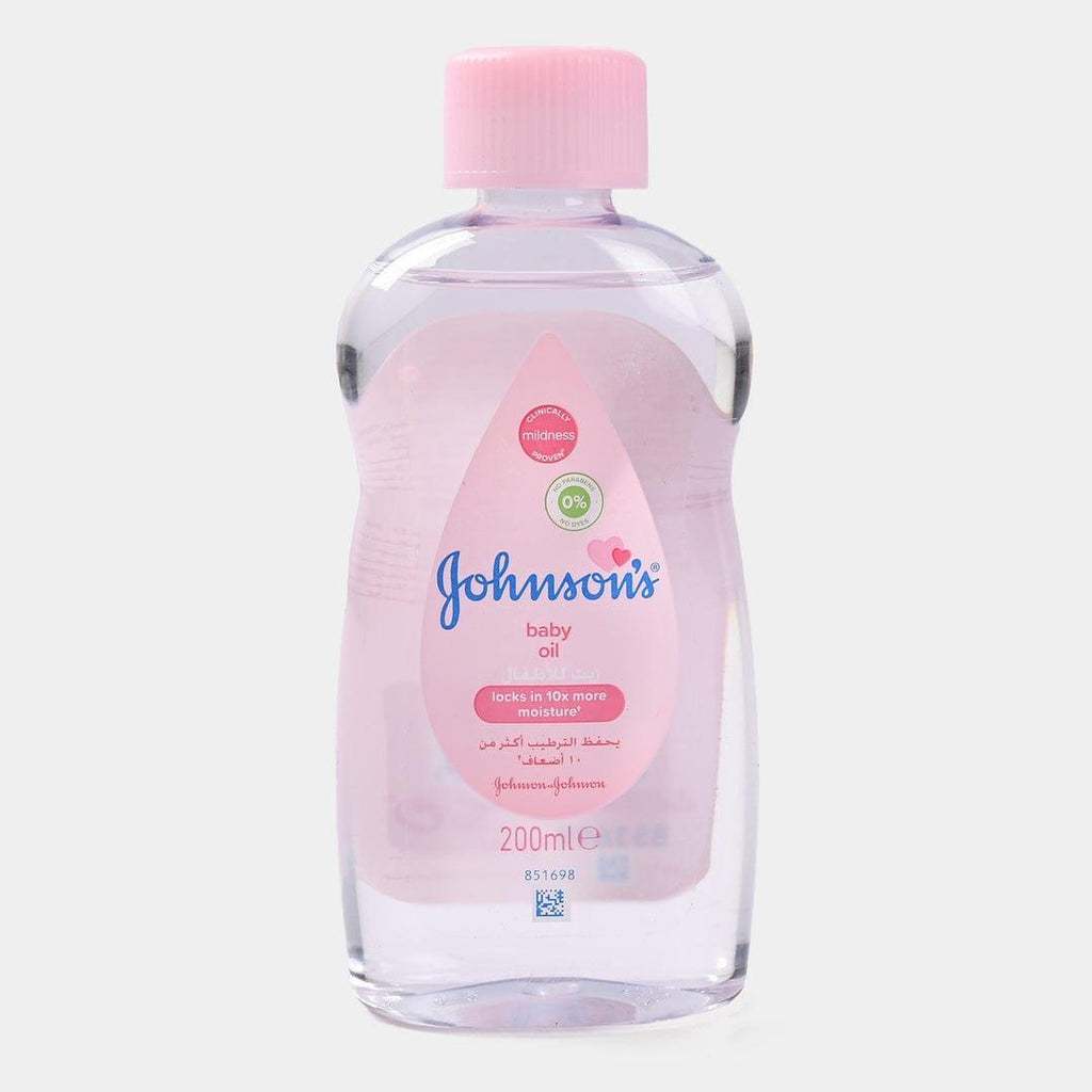 Johnson’s Baby Oil 200ml Pink Bottle for Daily Moisture