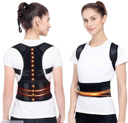 Posture Corrector Belt Black Magnetic Adjustable for Women