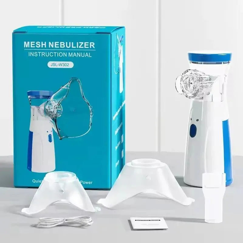 Portable Silent Nebulizer for Kids Adults White ABS
