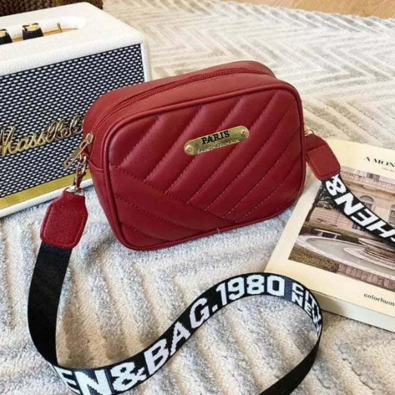 Maroon Leather Handbag for Girls & Women | Stylish Shoulder & Crossbody Bag | Daily Use & Gift