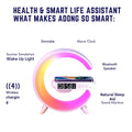 G63 Bluetooth Speaker with Wireless Charger | Atmosphere Wake-Up Light | Bedside Music Lamp | Multi-Mode Lighting