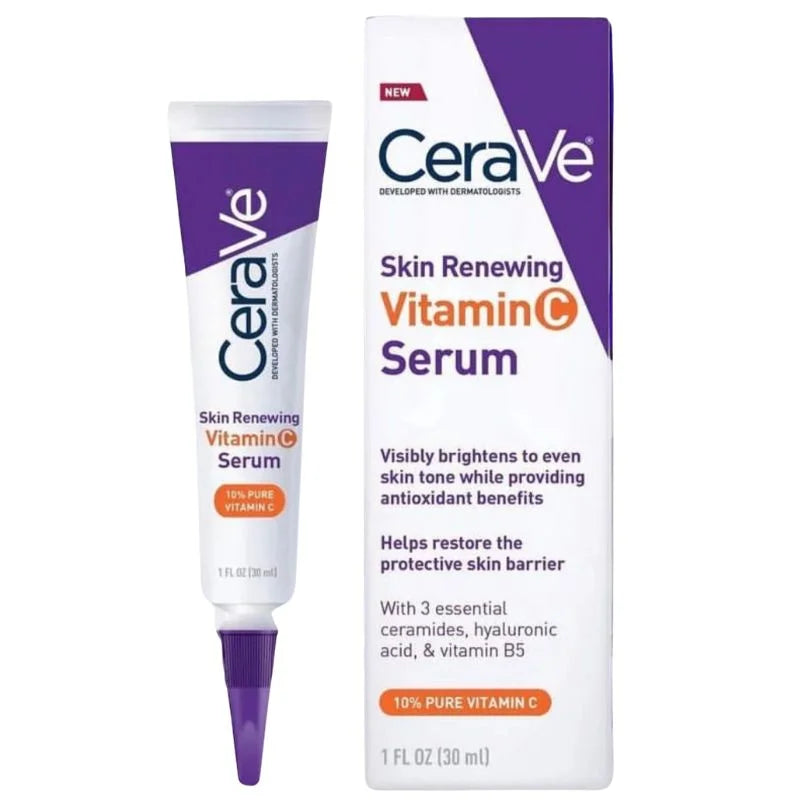 CeraVe اسکن رینیونگ وٹامن سی سیرم 30 ملی لیٹر | چمکدار، اینٹی ایجنگ اور ہائیڈریٹنگ