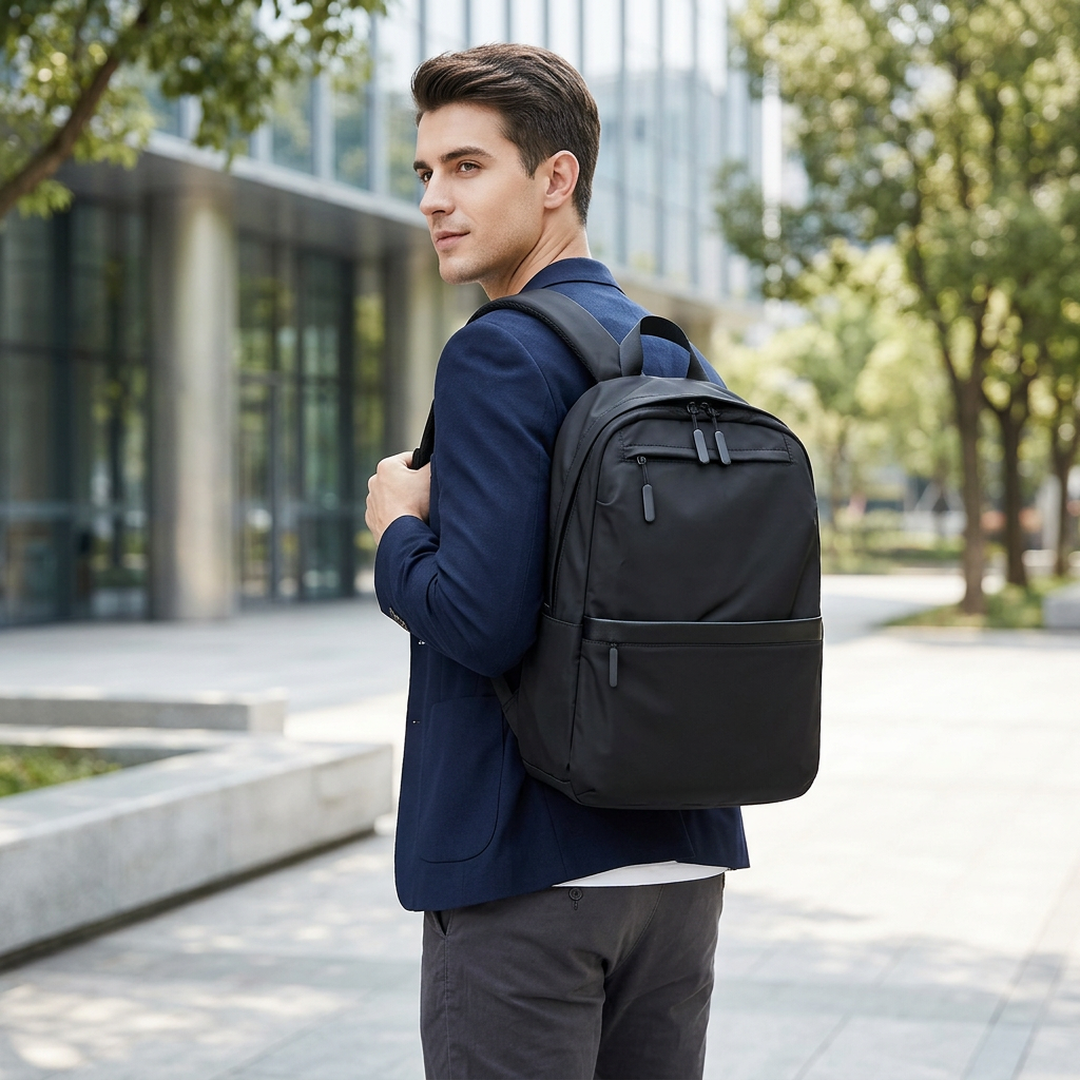 Black Laptop Backpack for Students & Professionals