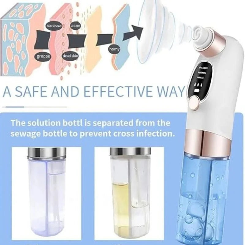 Electric Super Micro Bubble Beauty Blackhead Remover | Pore Vacuum Cleaner & Facial Deep Cleansing Device | USB Rechargeable Skin Care Tool