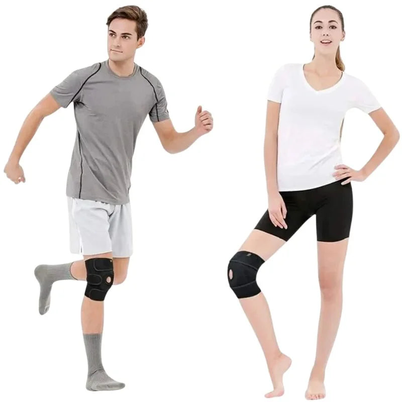 Adjustable Open Patella Knee Support Brace | Compression Knee Cap for Gym, Running, Walking & Sports | Joint Support for Men & Women | Random Color