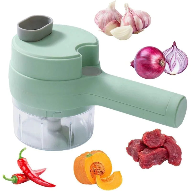 Electric Food Chopper & Vegetable Cutter | Multifunctional USB Rechargeable Food Processor | Chopping, Slicing, Grating & Grinding